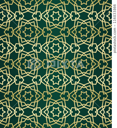 Islamic background with traditional style arabic. Seamless pattern for card, background, fabric or abstract design. Muslim ornament. Islamic background with traditional style arabic. Seamless pattern for card, background, fabric or abstract design. Muslim ornament. 116833866