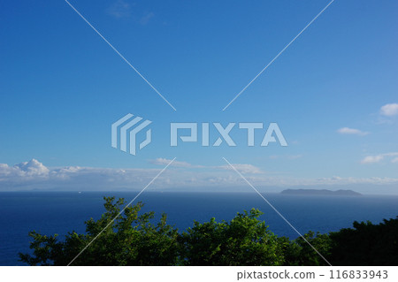 兵庫縣淡路島從大石公園眺望怒島和德島 116833943