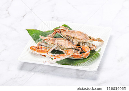 Yummy boiled crab in the plate 116834065