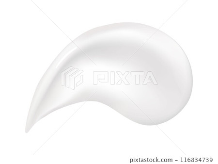 White cream. Realistic creamy or lotion texture, gel blob, shower gel, shaving foam isolated. Vector illustration for your design. White cream. Realistic creamy or lotion texture, gel blob, shower gel, shaving foam isolated. Vector illustration for your design. 116834739