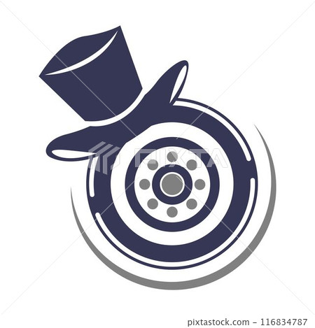 Skateboard icon logo design Skateboard icon logo design 116834787