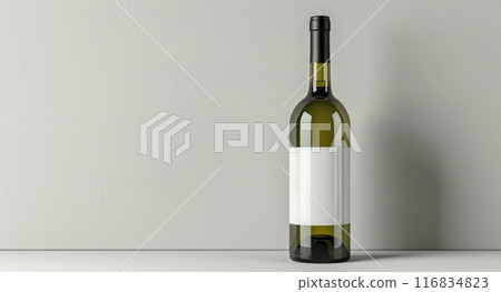 White Wine Bottle Mockup 116834823
