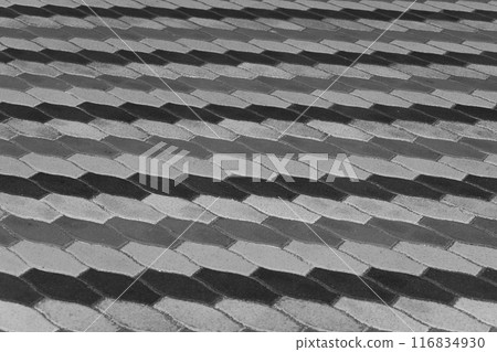Dark grey floor tile road street city abstract pattern surface texture background mosaic urban Dark grey floor tile road street city abstract pattern surface texture background mosaic urban 116834930
