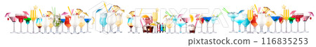 Different alcohol cocktails like beer, martini, soda, champagne, whiskey Different alcohol cocktails like beer, martini, soda, champagne, whiskey 116835253