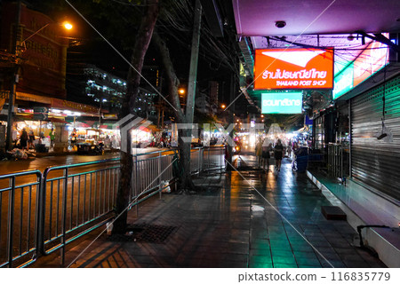 Night road in Thailand 116835779