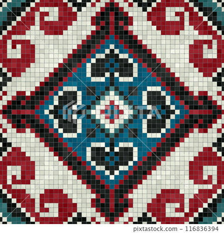 Mosaic tiles vector background 148 116836394