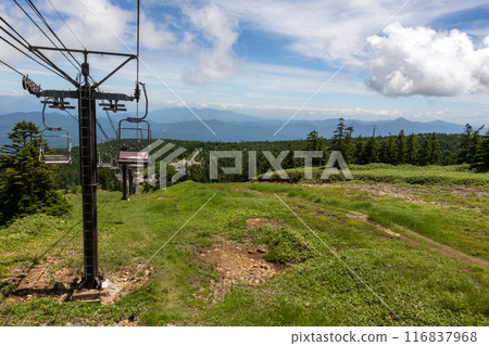 Shiga Kogen in summer: Scenery from the Shibutoge Romance Lift 116837968