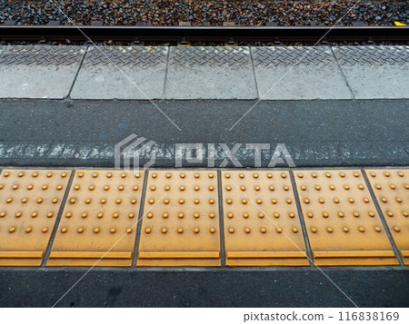 Station braille block Station braille block 116838169