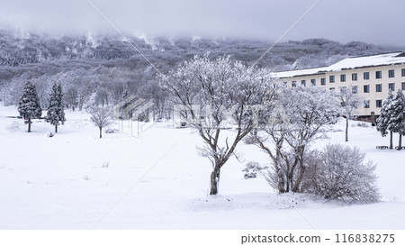 雪景 大山鏡成 雪景 大山鏡成 116838275