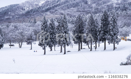 雪景 大山鏡成 雪景 大山鏡成 116838276