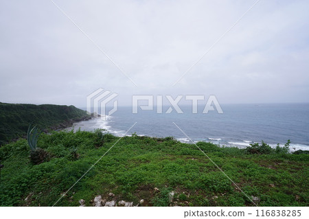 The Pacific Ocean as seen from the Peace Memorial Park 116838285