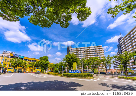 Tokyo cityscape in July, Japan. View of Naruse Station on the JR Yokohama Line in Machida City, etc. = 21st 116838429