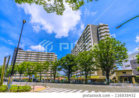 Tokyo cityscape in July, Japan. View of Naruse Station on the JR Yokohama Line in Machida City, etc. = 21st 116838432