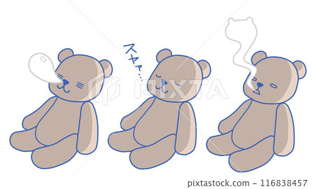 泰迪熊3種表情 泰迪熊3種表情 116838457