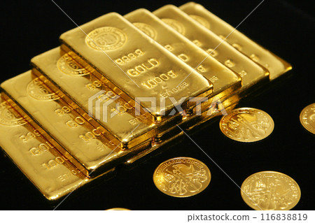 Gold ingot Gold ingot 116838819