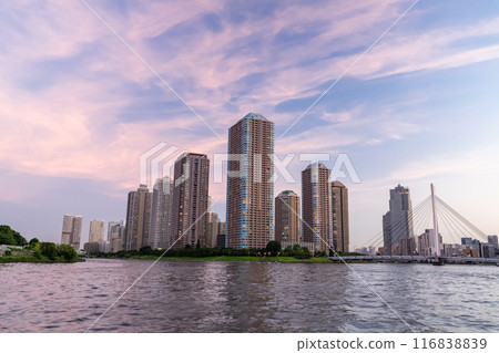 "Tokyo" Night view of Tokyo Bay Area Tower Mansion 116838839