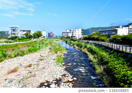 Kanayama Bridge / Downstream from Toiyama River / Looking towards Toi Onsen Town (Izu City, Shizuoka Prefecture) [2024.7] 116838865