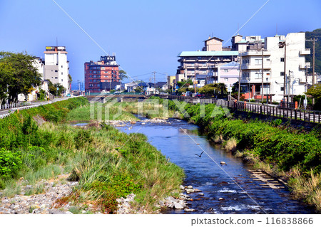 Kanayama Bridge / Downstream from Toiyama River / Looking towards Toi Onsen Town (Izu City, Shizuoka Prefecture) [2024.7] 116838866