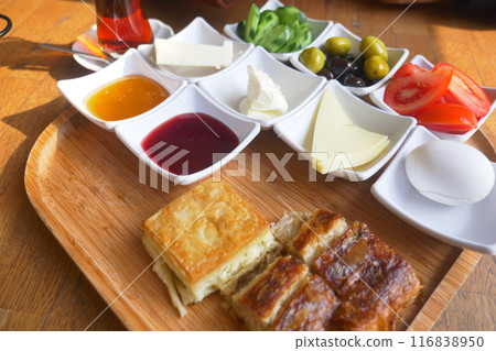 Turkish Breakfast Served on Table Turkish Breakfast Served on Table 116838950