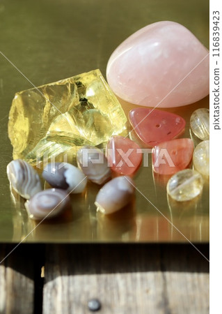 Various power stones and good luck items Various power stones and good luck items 116839423