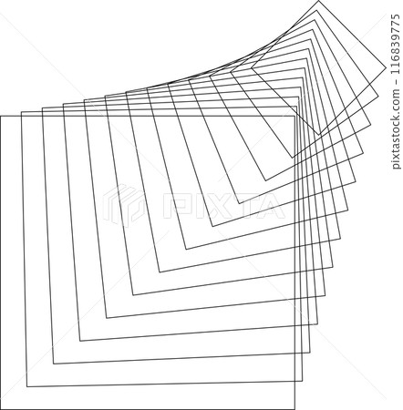 Square dynamic lines shape. Technology concept Square dynamic lines shape. Technology concept 116839775
