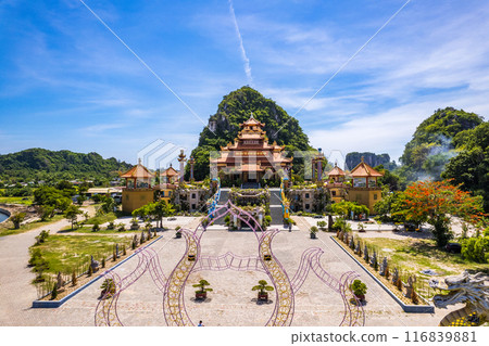 Quan The Am Pagoda in Da Nang, marble mountains, Vietnam 116839881