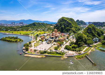 Quan The Am Pagoda in Da Nang, marble mountains, Vietnam 116839903
