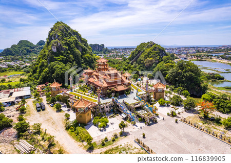 Quan The Am Pagoda in Da Nang, marble mountains, Vietnam 116839905