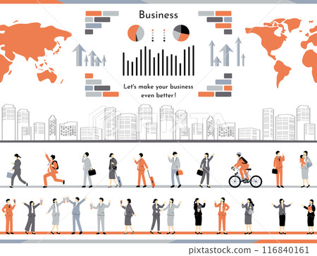 Business illustration collection Business illustration collection 116840161