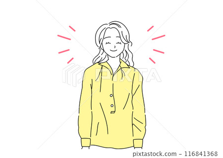 A young woman with a smile A young woman with a smile 116841368