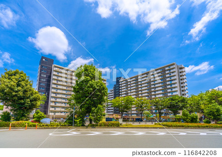 Tokyo cityscape in July, Japan. View of Naruse Station on the JR Yokohama Line in Machida City, etc. = 21st 116842208