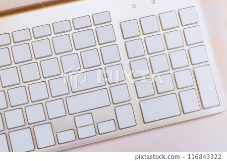 There are no inscriptions on blank button computer keyboard There are no inscriptions on blank button computer keyboard 116843322