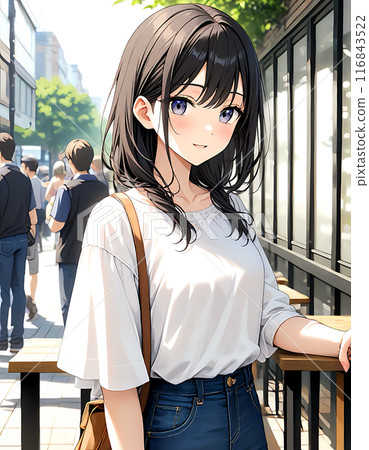 女性和女孩的動漫/漫畫風格插圖 116843522