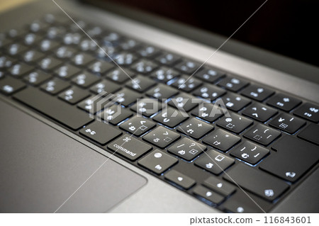 Cool keyboard image photo ~ Button focus ~ 116843601