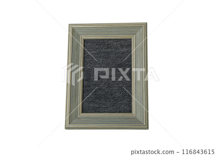 PNG, Handmade wooden photo frame, isolated on white background 116843615