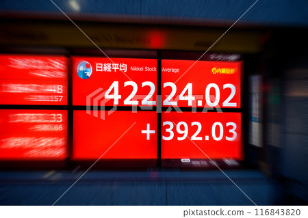 Tokyo cityscape in Japan breaks through the 42,000 yen mark for the first time. The highest price in history for three consecutive days... Stock price/closing price = 11th, Nihonbashi Kabutocho 116843820