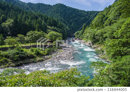 Clear summer stream (Itadori River, Gifu Prefecture) 116844005