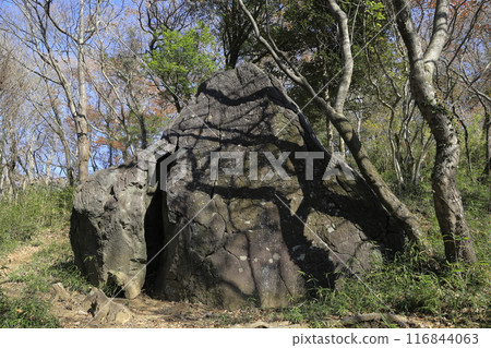 Autumn scenery of the hiking trail on Mt. Hokyo in Ibaraki Prefecture Autumn scenery of the hiking trail on Mt. Hokyo in Ibaraki Prefecture 116844063