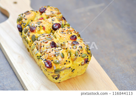bread or bun with raisin stuffed or raisin bun bread or bun with raisin stuffed or raisin bun 116844113