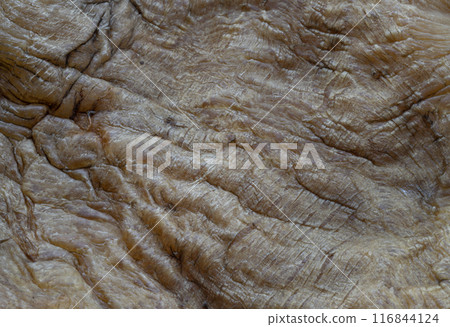 Close-up of Fish Maw Soup or Dried Fish Stomach (Dried Fish Bladder). Close-up of Fish Maw Soup or Dried Fish Stomach (Dried Fish Bladder). 116844124
