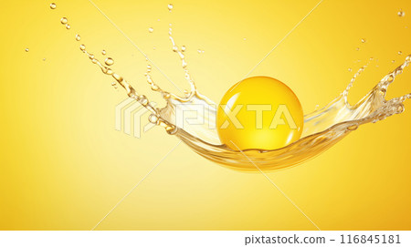 "Yellow droplets and abstract fluidity." 116845181