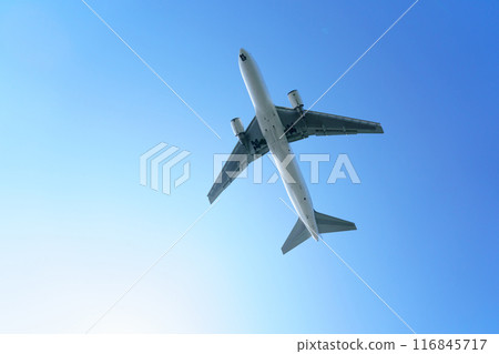 飛機藍天 飛機藍天 116845717