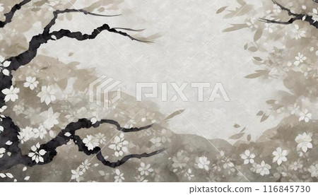 Japanese, Japanese style image background (AI generated material) 116845730