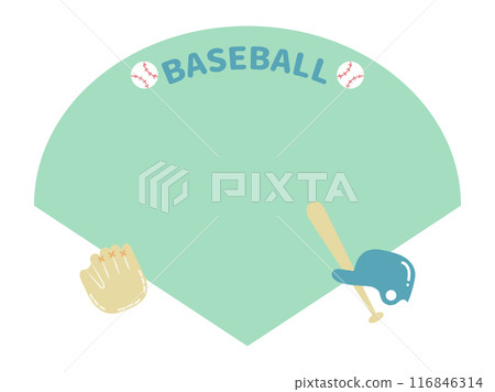 可愛的棒球框 可愛的棒球框 116846314