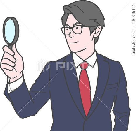 調查放大鏡的商人 調查放大鏡的商人 116846364