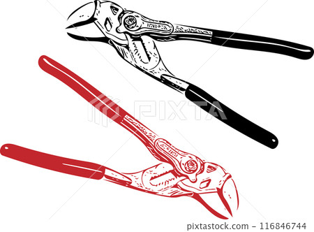 Plier Wrench vector art Plier Wrench vector art 116846744