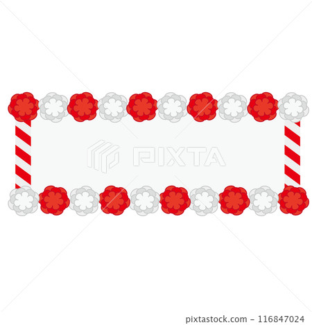 Flower paper sign frame 4 116847024