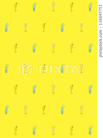 用簡單的線條繪製的酒精插圖背景 116847751