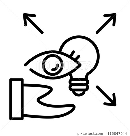 An icon that offers a new perspective. 116847944