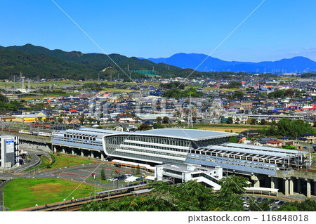 [Saga Prefecture] Kyushu Shinkansen and Shin-Tosu Station (Asahiyama Park) 116848018